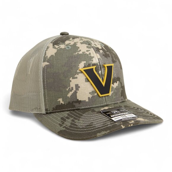 Vanderbilt Commodores Black 3D Snapback Trucker Hat- Military Digital Camo - Picture 1 of 3